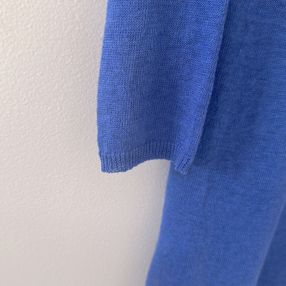 Tori Richard Women’s Royal Blue Linen Tunic Top Size Small Resortwear Coastal - Picture 5 of 7